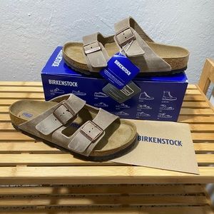 NWT Birkenstock Arizona BS sandals tabacco brown, women’s size 10/men’s size 8